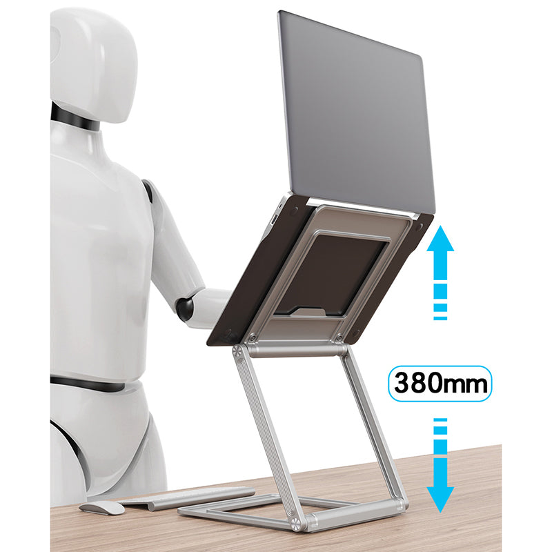 TTZ Dual-Layer Folding Portable Cooling Desktop Laptop Stand TTZ Dual-Layer Folding Portable Cooling Desktop Laptop Stand